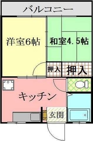 たま川コーポの物件間取画像